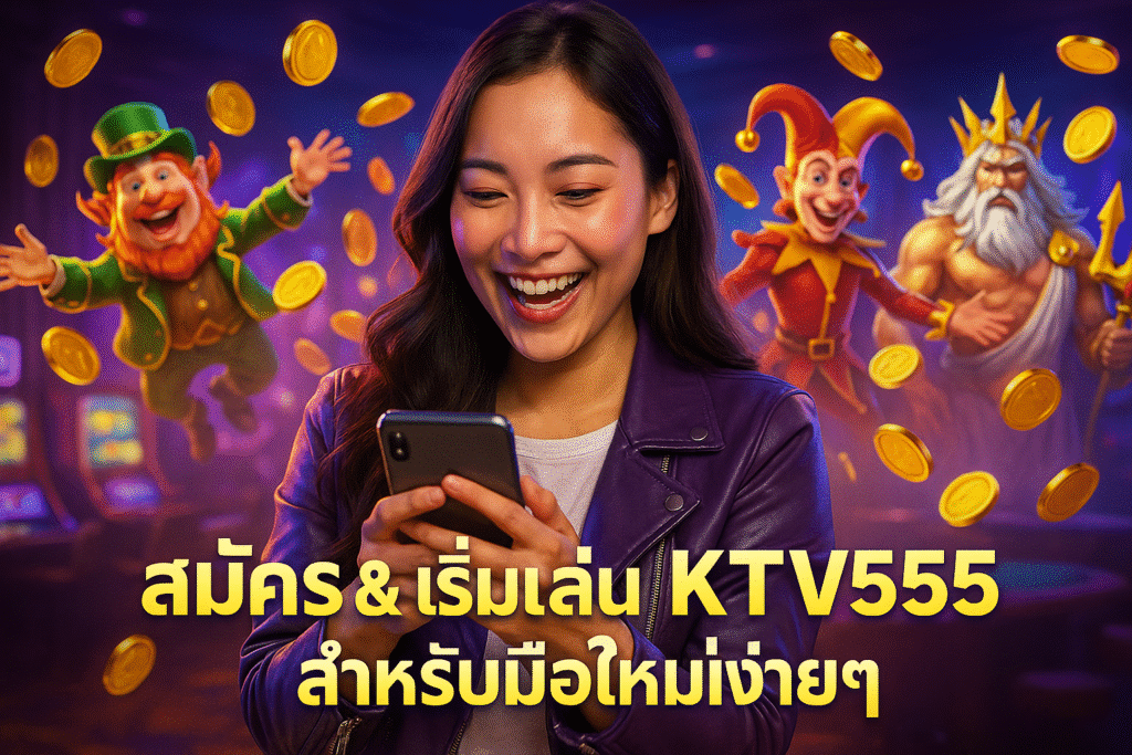 สมัครและเริ่มเล่น KTV555 สำหรับมือใหม่ง่ายๆ