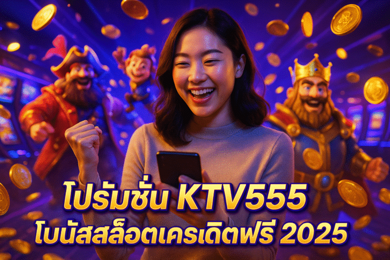 โปรโมชั่น KTV555 โบนัสสล็อตเครดิตฟรี 2025