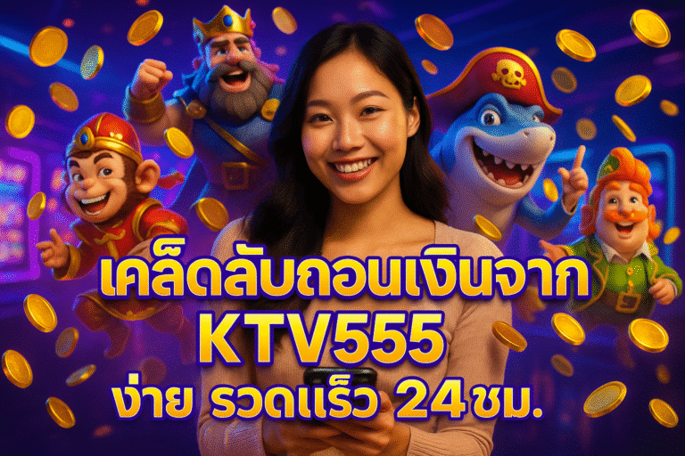 เคล็ดลับถอนเงินจาก KTV555 ง่าย รวดเร็ว 24ชม.