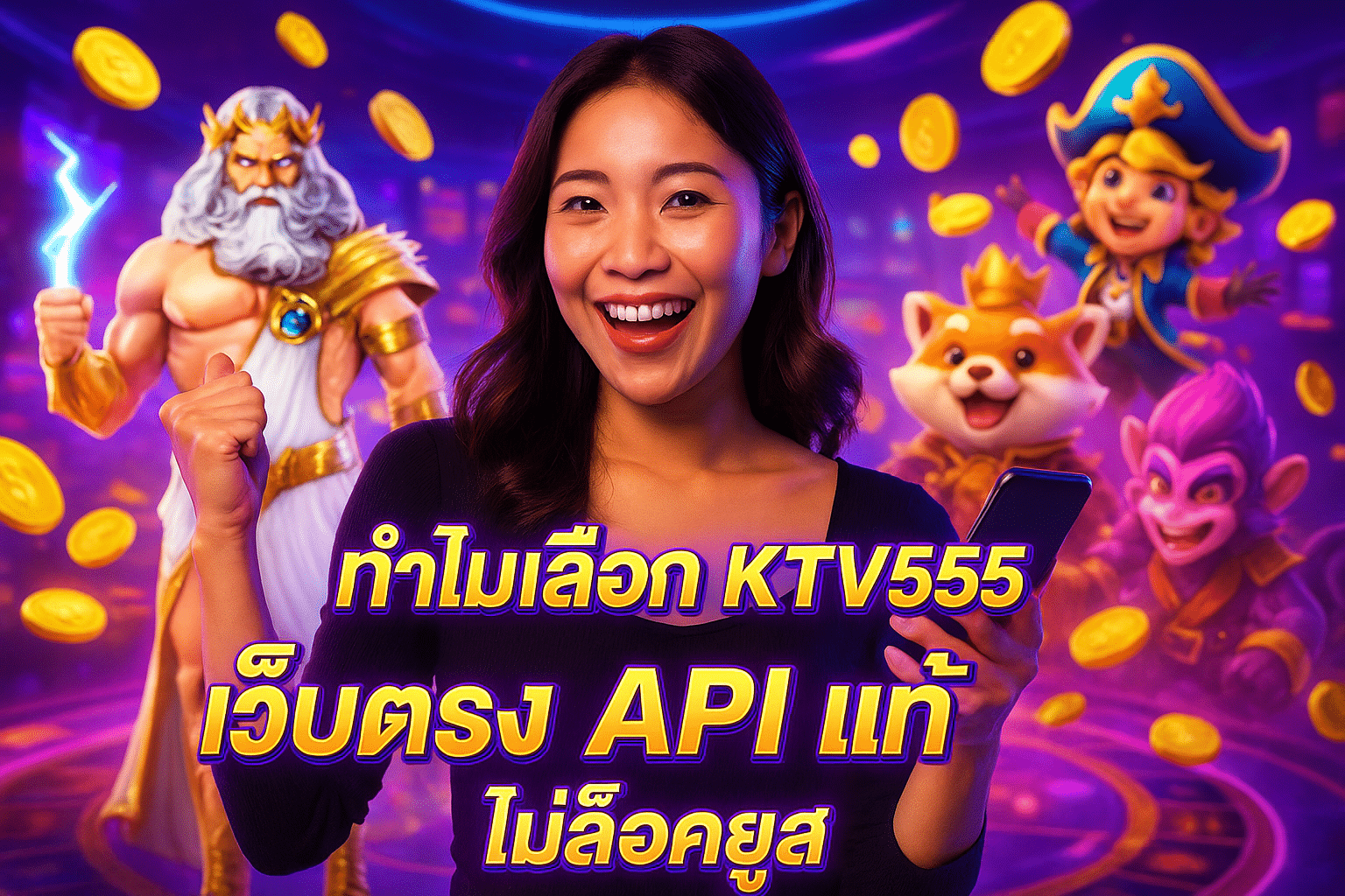 ทำไมเลือก KTV555 เว็บตรง API แท้ ไม่ล็อคยูส